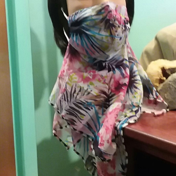 Floral Neck Gaiter Face Scarf - Picture 2 of 7